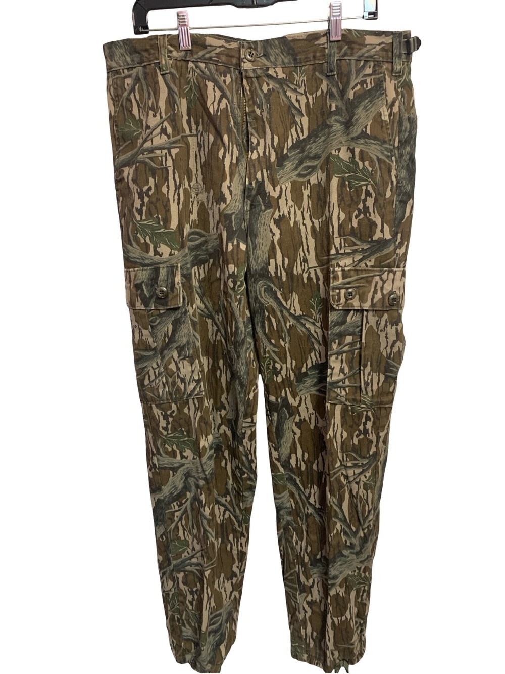 Vintage Mossy Oak Pants mens Large Treestand Camo camouflage Inseam 33